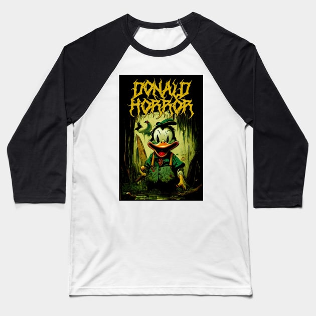 "Psychedelic Haunts: Unique and Colorful Halloween Horrors" Baseball T-Shirt by Hexen_3